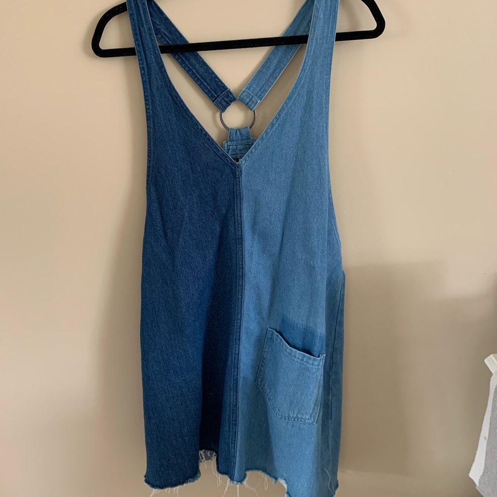 Two Toned Denim Mini Dress